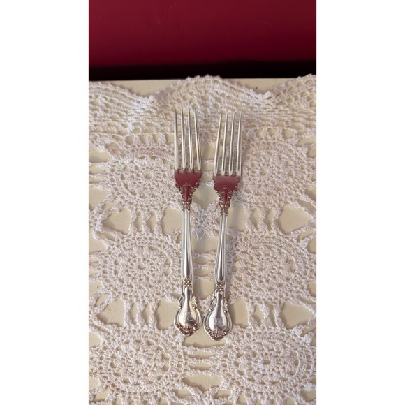Gorham Other - Antique Gorham Chantilly Sterling Silver 7" Dinner Forks Set of 2 Monogram "M"